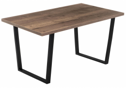 Стол деревянный Эльпатия 130 велингтон / черный матовый (75x75)