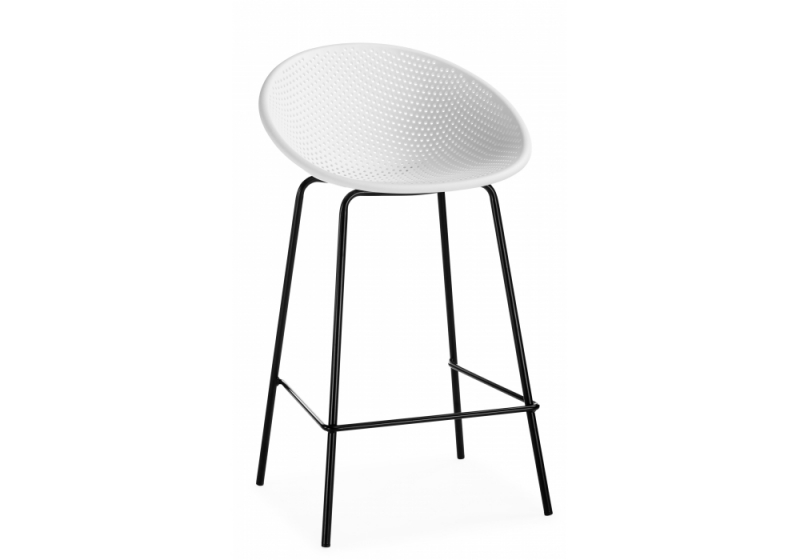 Барный стул Zeta white  / black (50x51x86). 