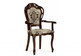 Стул деревянный Bronte муса чёрная вишня / патина (59x54x104)