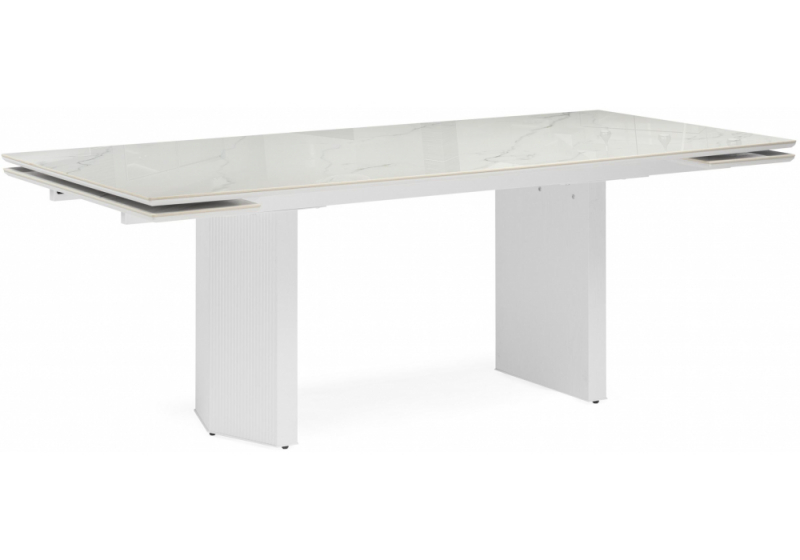 Керамический стол Монерон 200x100 дерево / белый (100x79). 