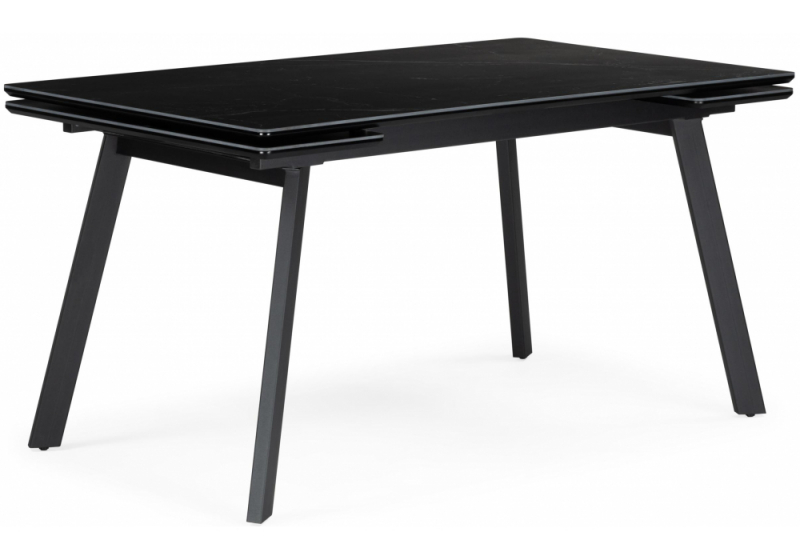 Керамический стол Норман 140(200)х80 черный мрамор shakespeare black / черный (80x75). 