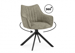 Стул на металлокаркасе Denever beige / black (58x61x83)