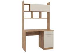 Компьютерный стол Бишоп 2 112х57х180 дуб крафт золотой / кашемир (112x57x180)